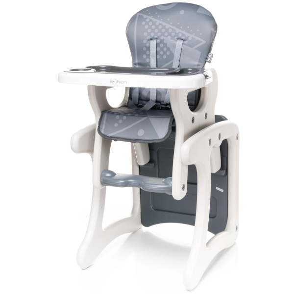 Jídelní židlička 4baby fashion šedá