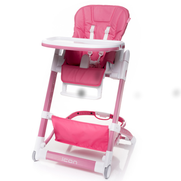 Jídelní židlička 4baby icon růžová
