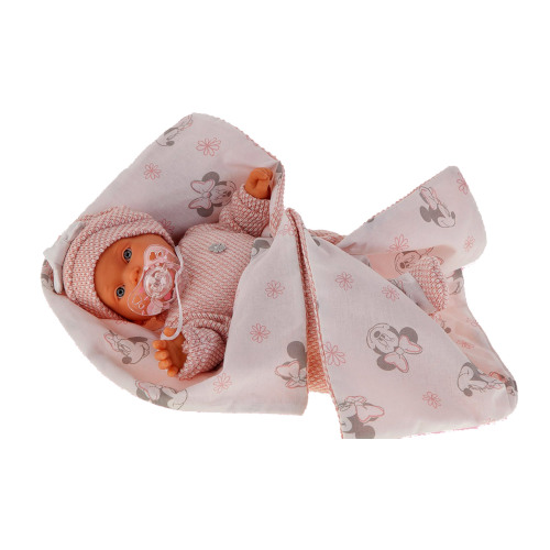Panenka Antonio Juan realistické miminko KIKA KIKO MICKEY růžová 27 cm